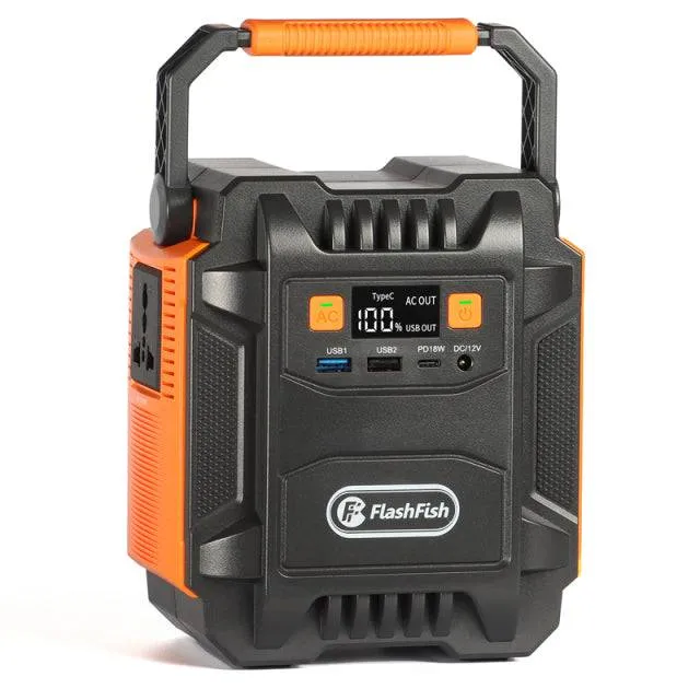 Portable Solar Generator Battery Power Supply 172Wh Emergency Lighting For Outdoor Camping