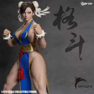 [PREORDER] Playtoy P023B Chun-Li 2.0 (Blue)