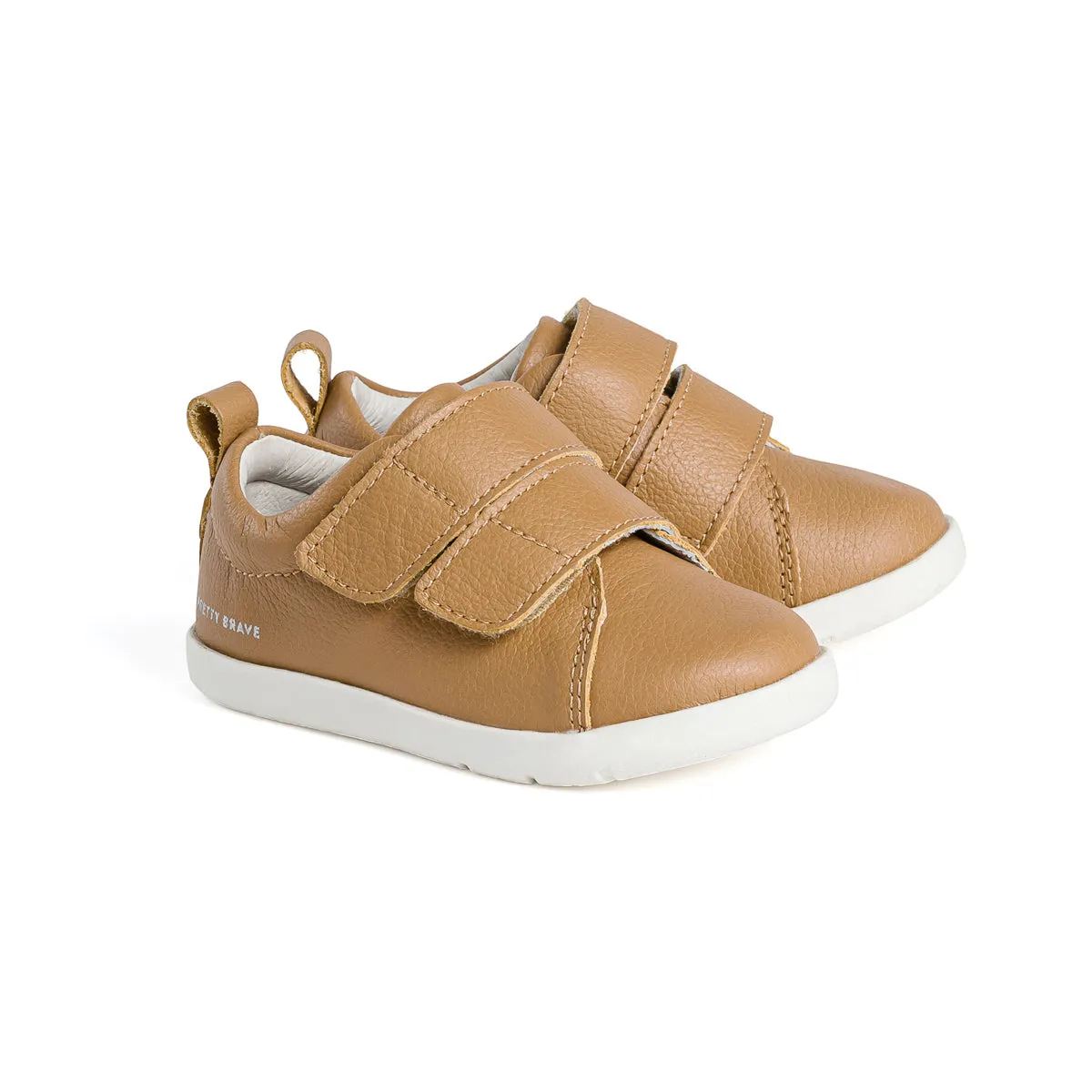 Pretty Brave First Walker Brooklyn Sneaker (Tan OW)