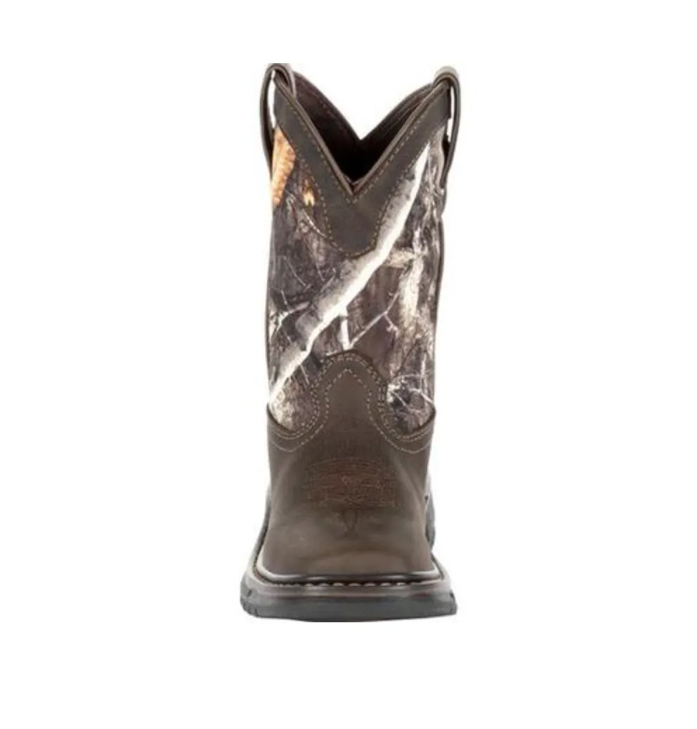 Rocky- RKW0258- KIDS' RIDE FLX WATERPROOF WESTERN BOOT- REALTREE CAMO