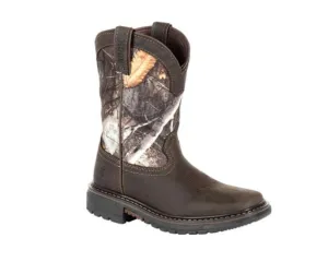 Rocky- RKW0258- KIDS' RIDE FLX WATERPROOF WESTERN BOOT- REALTREE CAMO