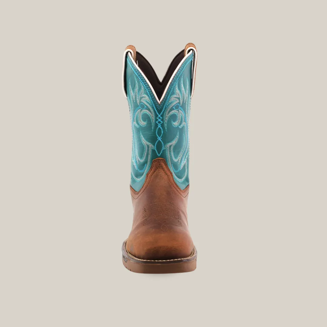 Rustic Turquoise Brown - Waterproof - Composite Toe