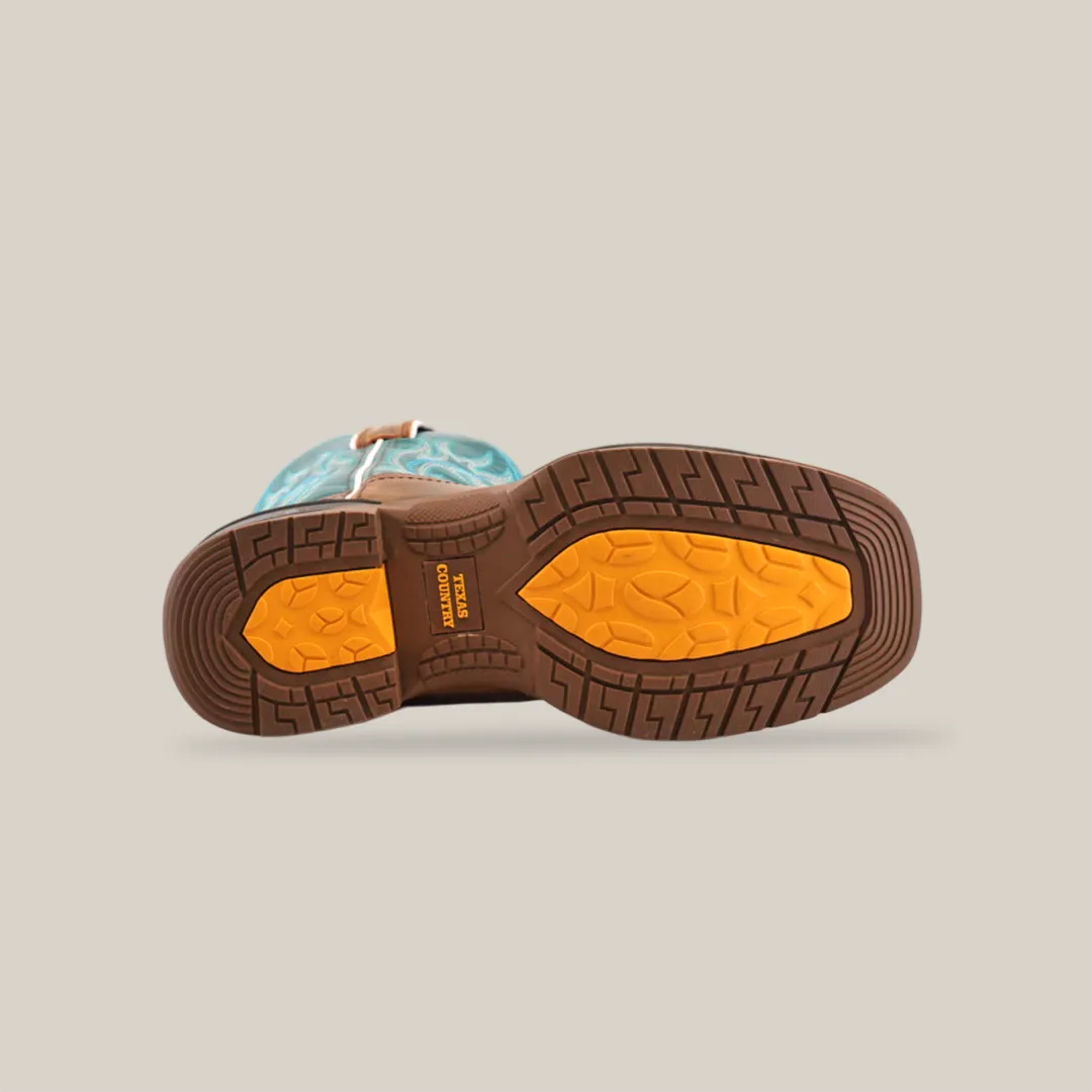 Rustic Turquoise Brown - Waterproof - Composite Toe