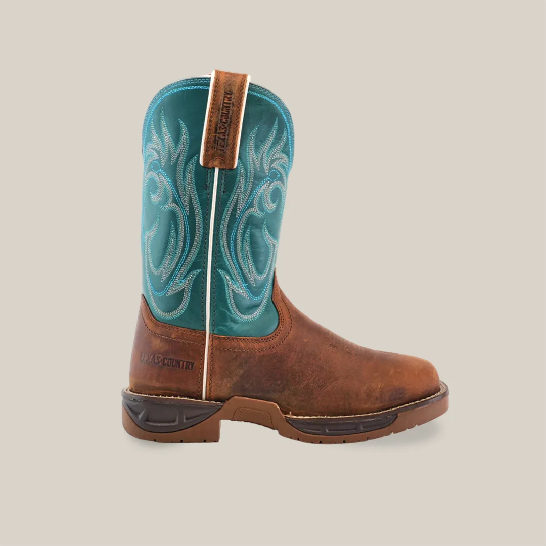 Rustic Turquoise Brown - Waterproof - Composite Toe