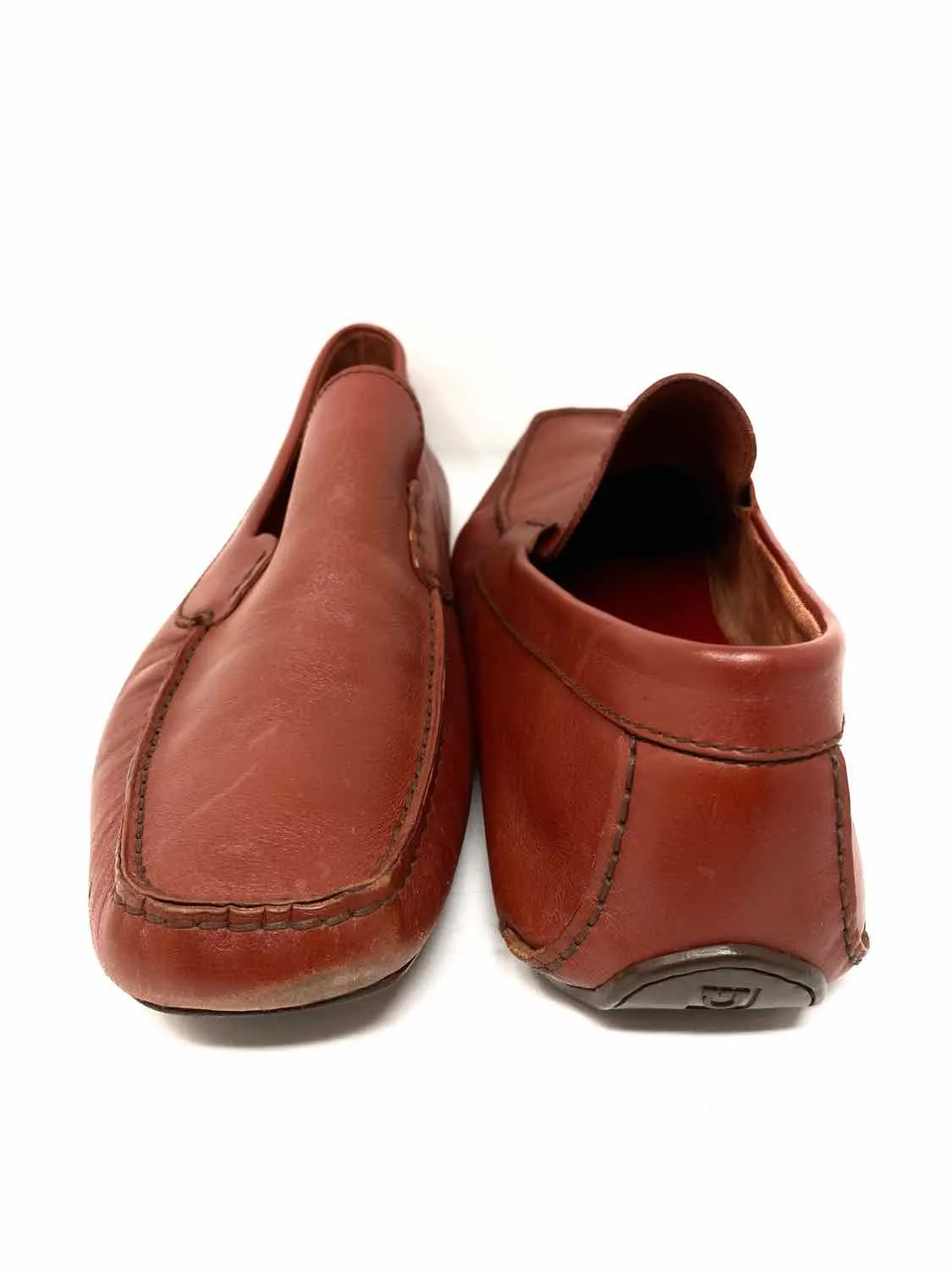 Salvatore Ferragamo Men's Burnt Orange Shoe Size 13 Loafers