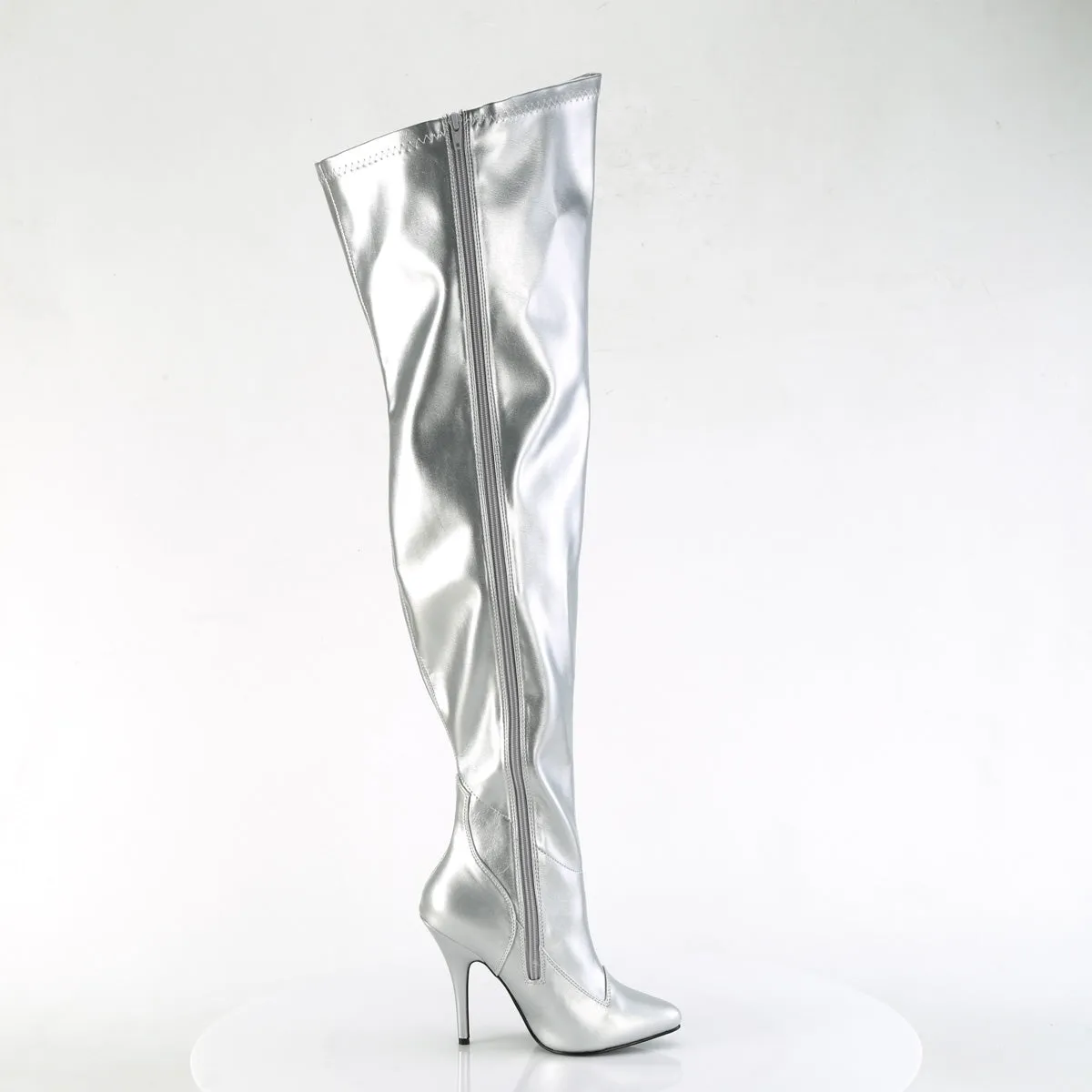 SEDUCE-3000WC Pleaser Silver Sexy Platform Shoes (Pole Dancing Heels)