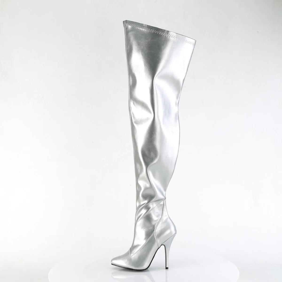 SEDUCE-3000WC Pleaser Silver Sexy Platform Shoes (Pole Dancing Heels)
