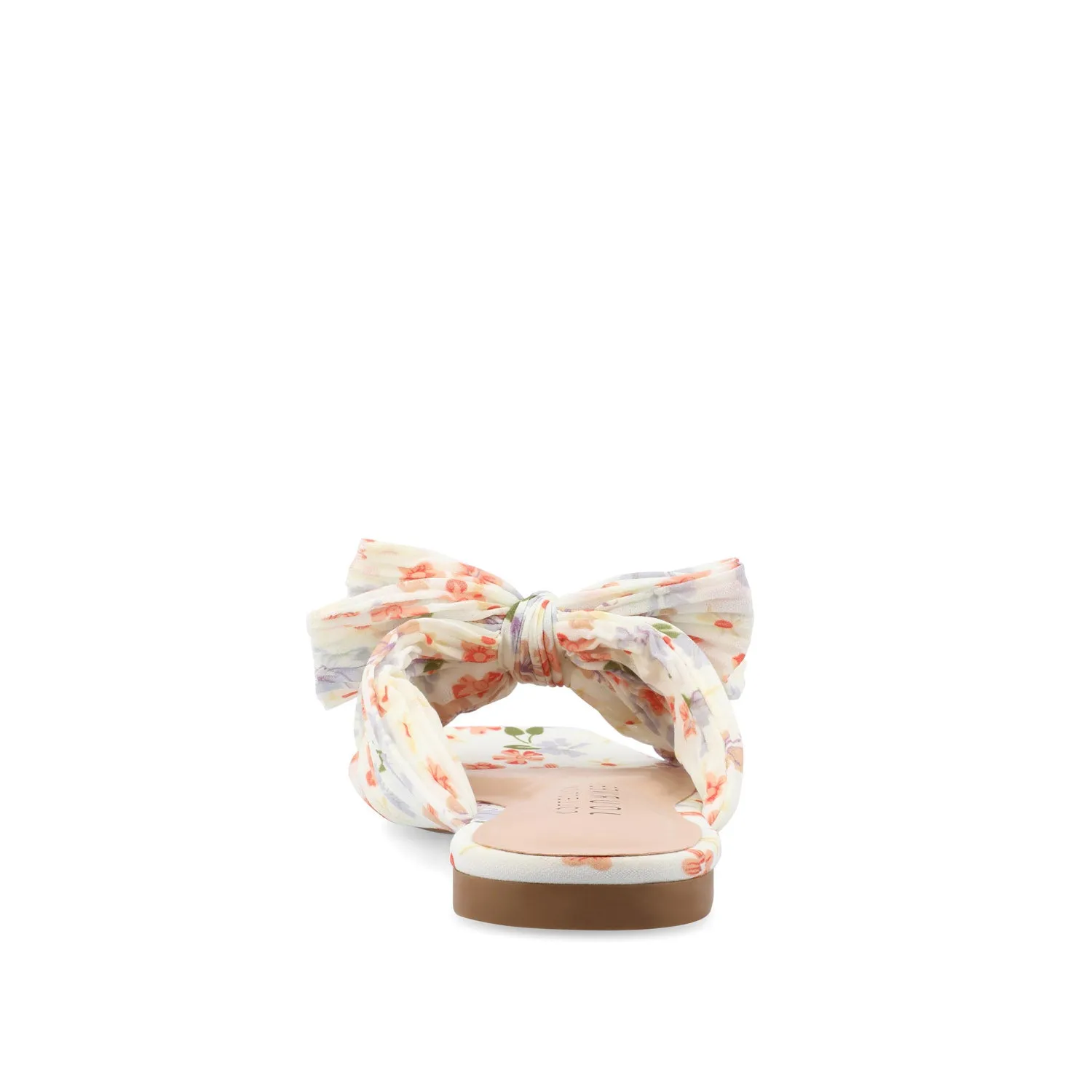 SERLINA PLEATED SLIDE SANDALS IN FOIL
