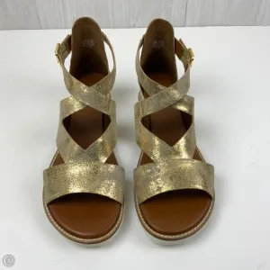 Shoes Flats By Diba In Gold, Size: 13