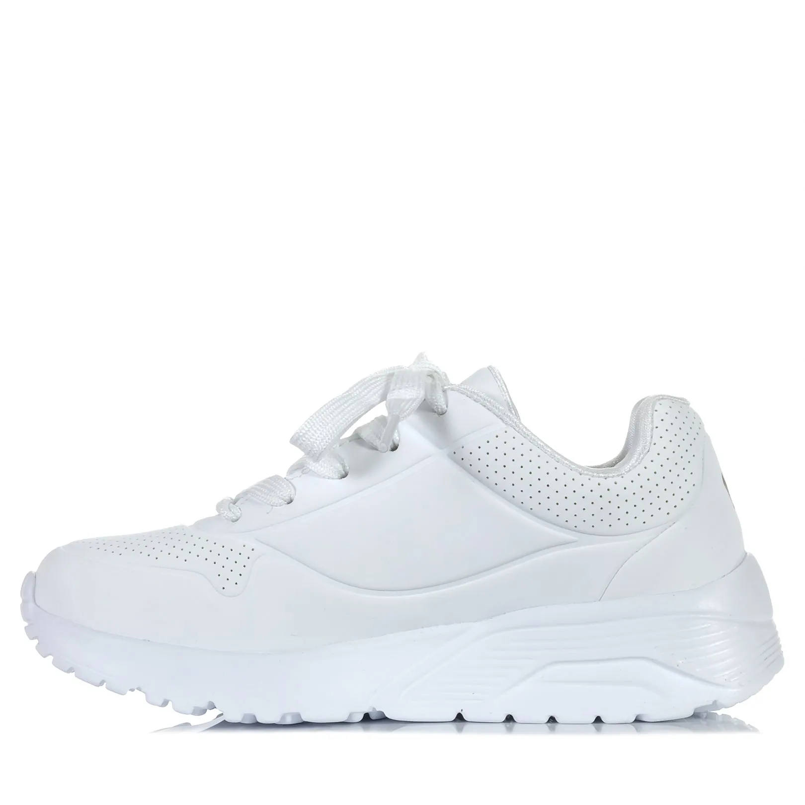 Skechers Kids' Uno Lite - Metallic Love 314064L White/Gold