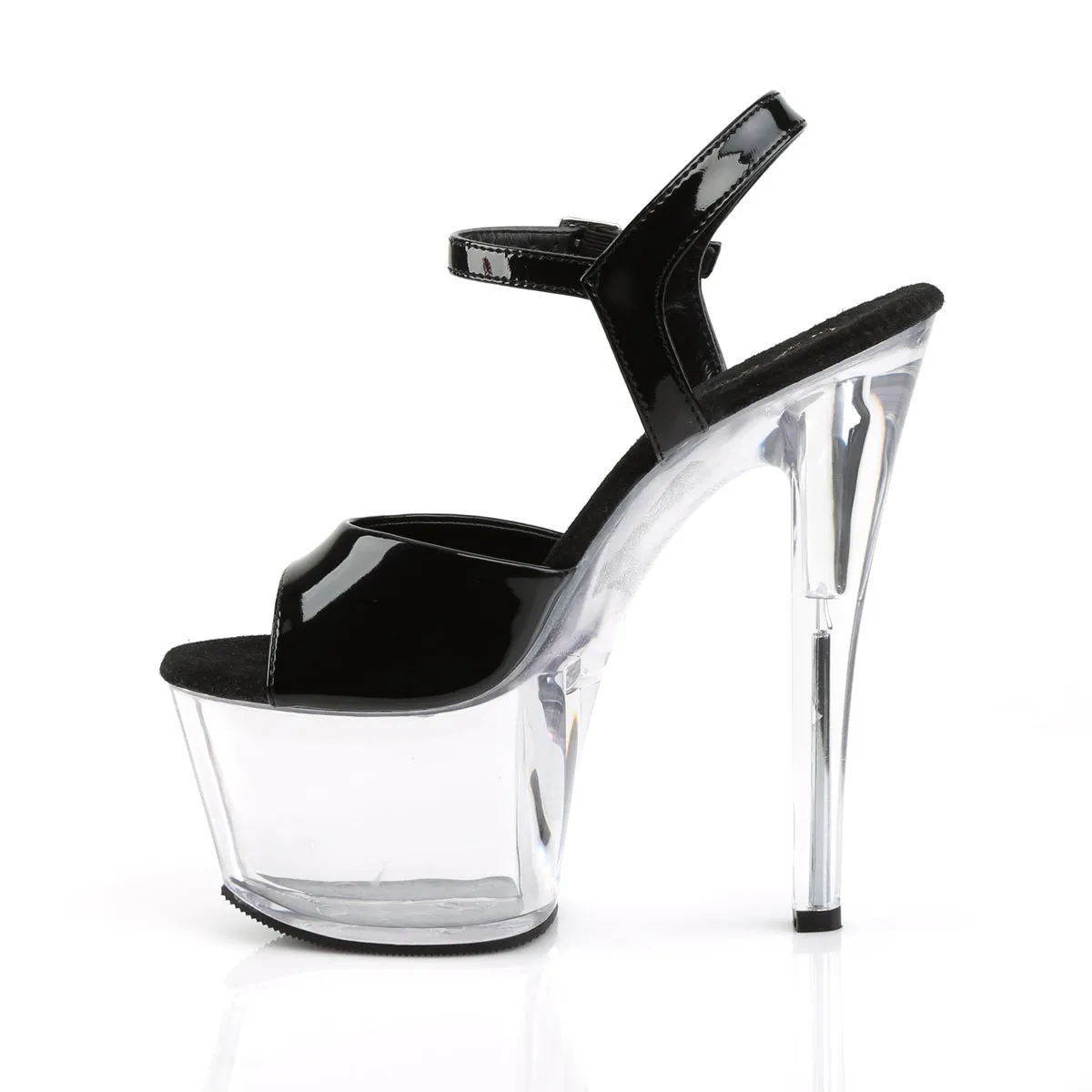 SKY-309 Pleaser Black Patent Sexy Platform Shoes (Pole Dancing Heels)