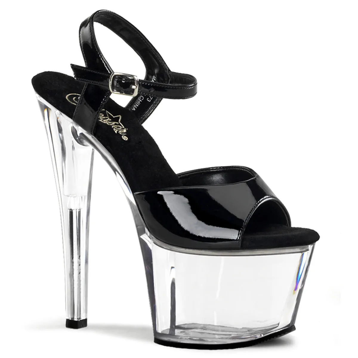 SKY-309 Pleaser Black Patent Sexy Platform Shoes (Pole Dancing Heels)