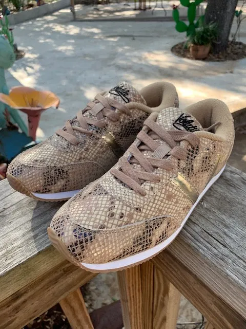 Snakeskin V Sneakers