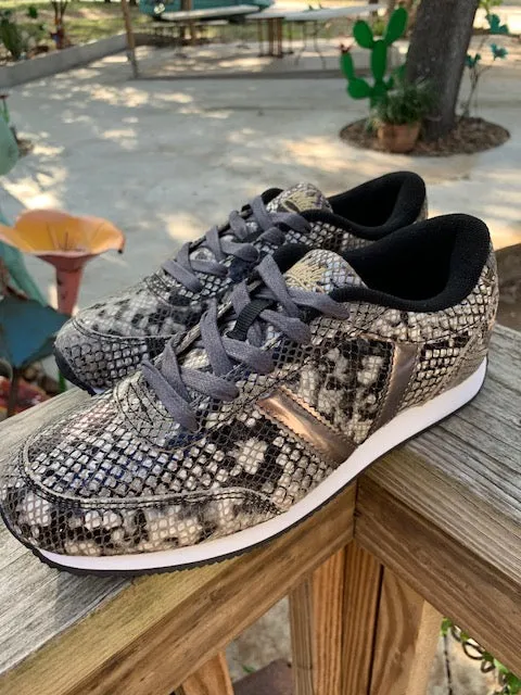 Snakeskin V Sneakers