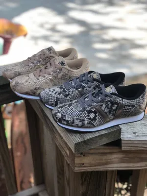 Snakeskin V Sneakers