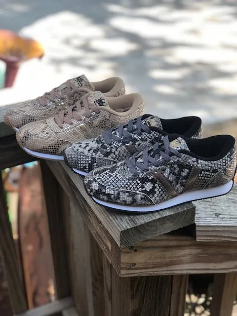 Snakeskin V Sneakers