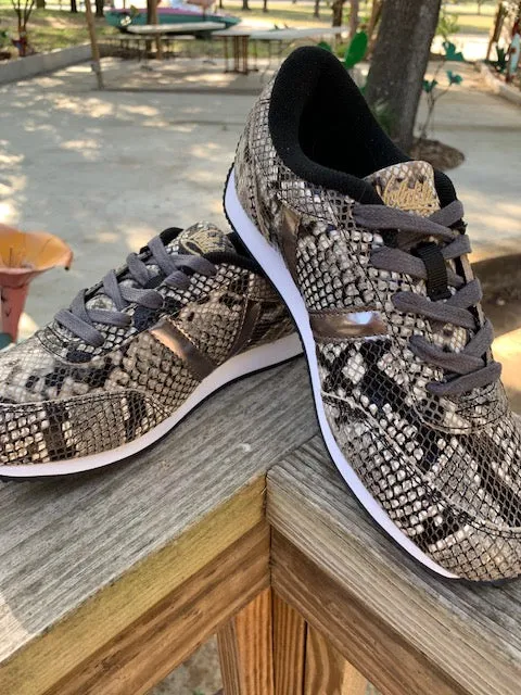 Snakeskin V Sneakers