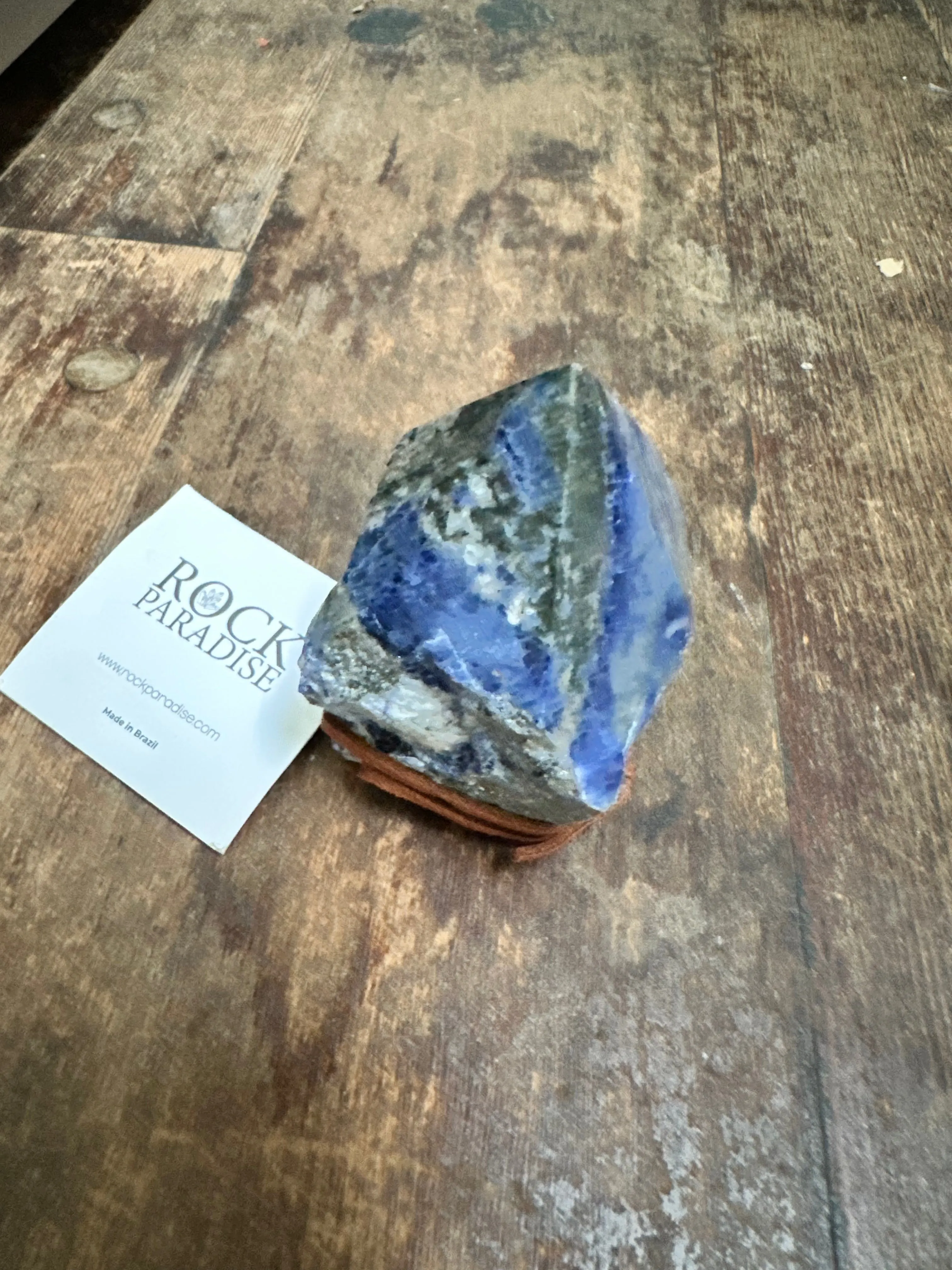 Sodalite Semi Polished Point
