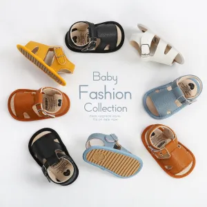 Soft Leather Baby Sandals Shoes Toddlers Summer Little Shoes 0-18M Sandal For Girl Newborns anti-slip Breathable Footwear