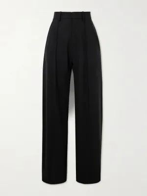 Sopiavea wool-blend crepe wide-leg pants