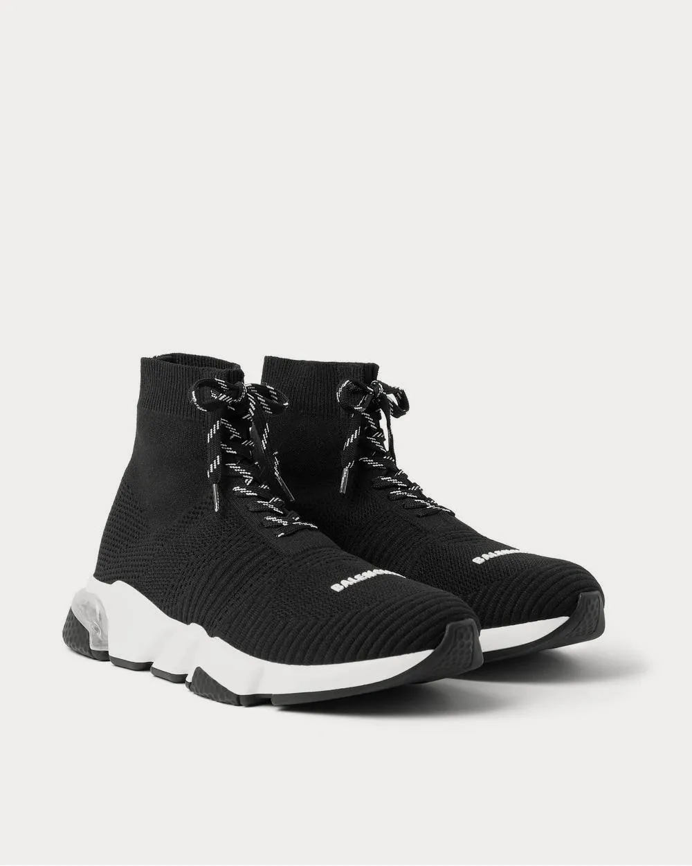 Speed Stretch-Knit  Black high top sneakers