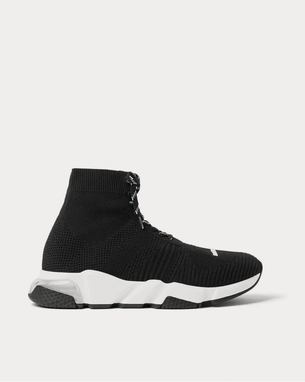 Speed Stretch-Knit  Black high top sneakers