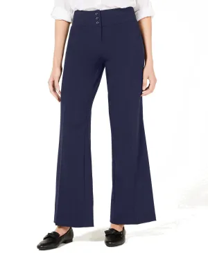 Stretch Wide-Leg Pants