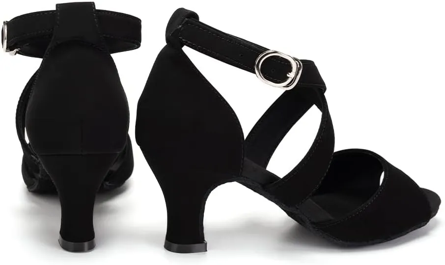 SWDZM Ballroom Dance Shoes Latin Salsa Tango Professional Performance Practice Dancing Shoes,Model FT095