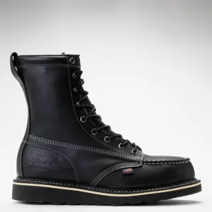 Thorogood Midnight Series 8″ Black Moc Safety Toe