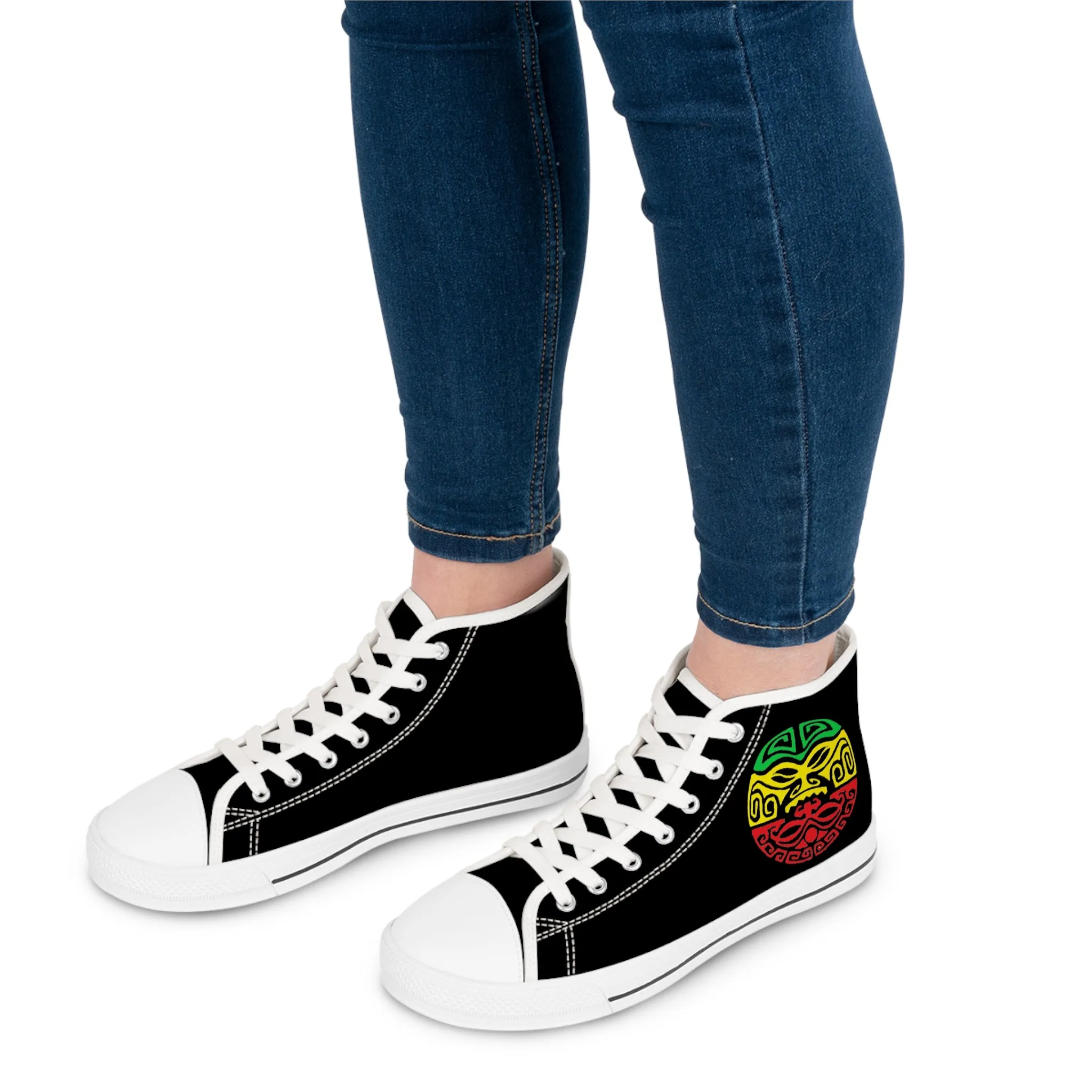 Tribal Reggae Women's High Top Sneakers