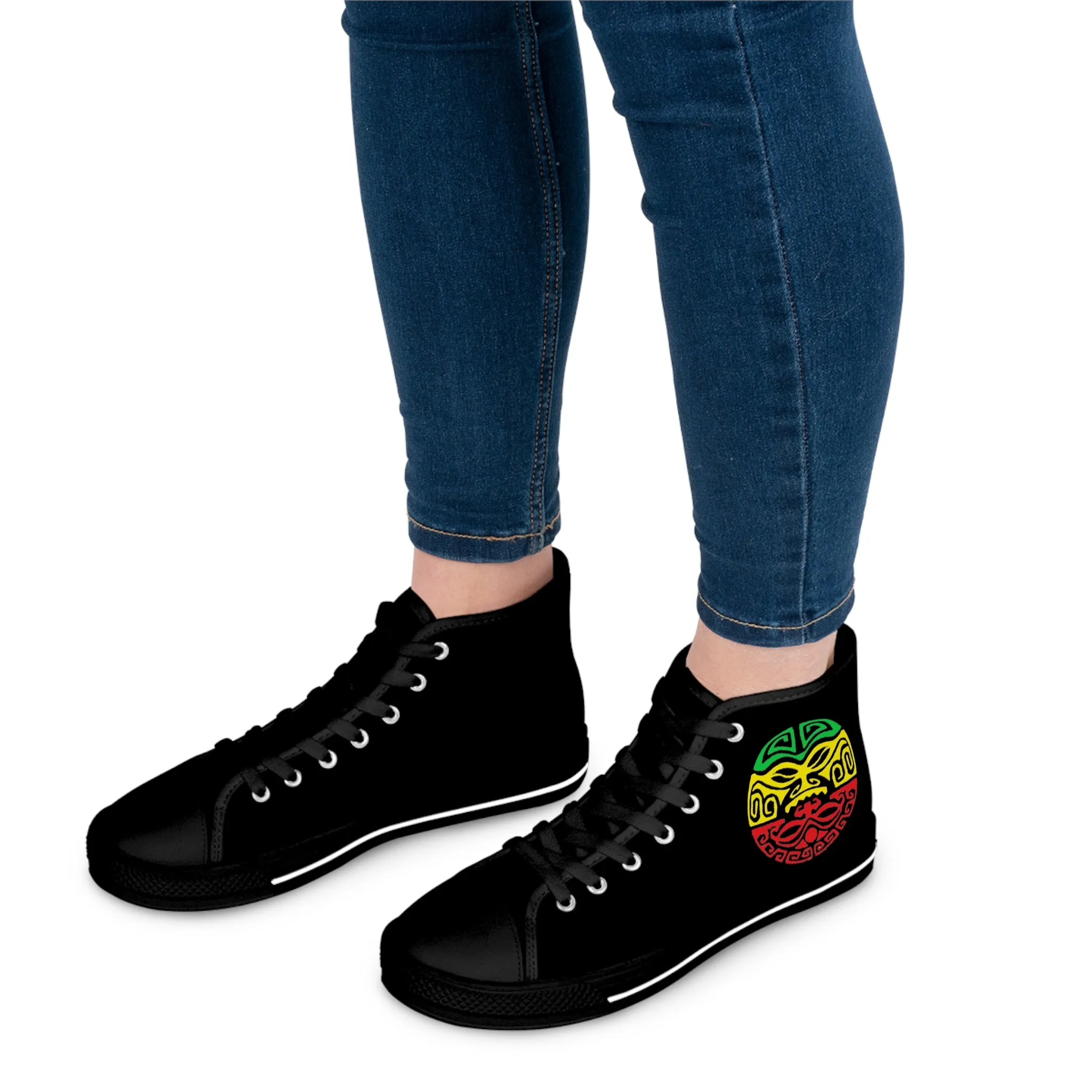 Tribal Reggae Women's High Top Sneakers