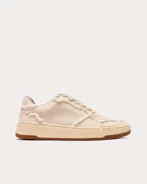 Urban Basketball Canvas Beige Low Top Sneakers