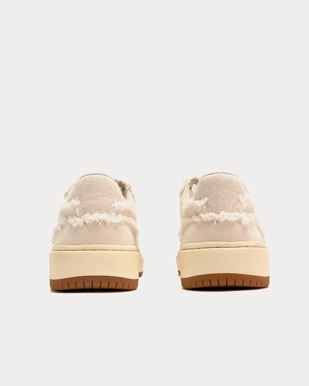 Urban Basketball Canvas Beige Low Top Sneakers
