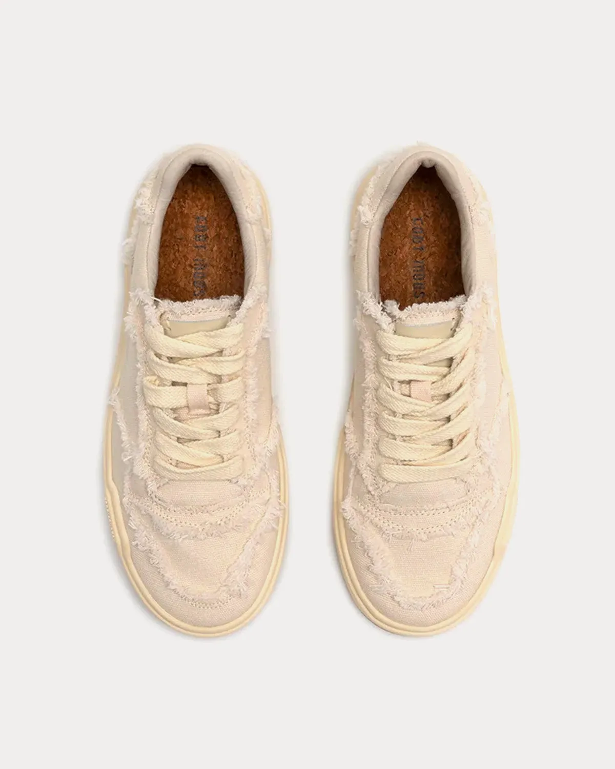 Urban Basketball Canvas Beige Low Top Sneakers