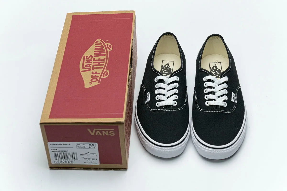 Vans Authentic Black Shoe