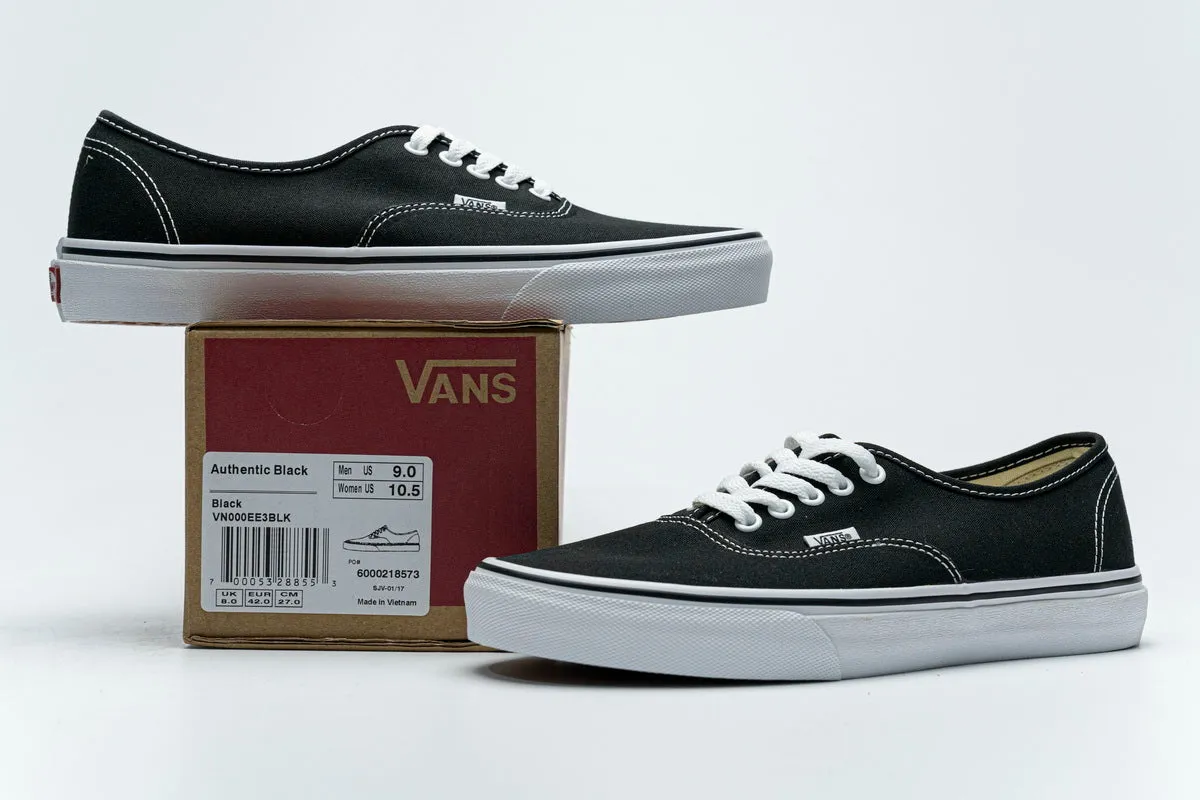 Vans Authentic Black Shoe