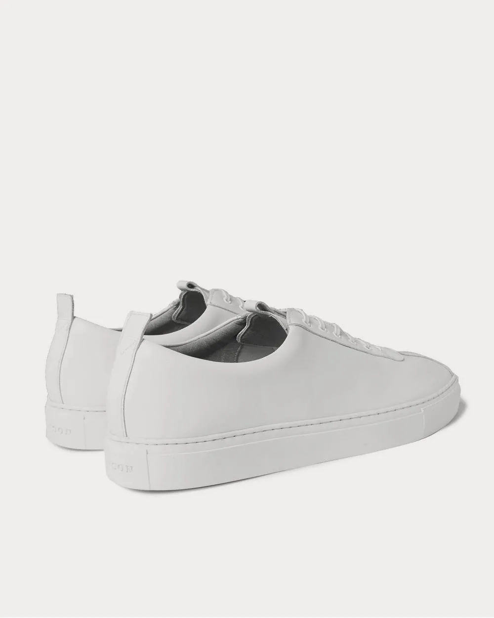 Vegan Leather  White low top sneakers