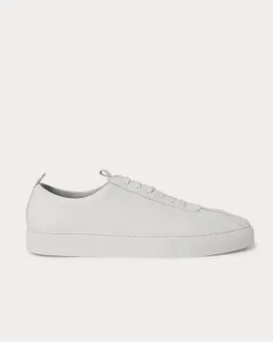 Vegan Leather  White low top sneakers
