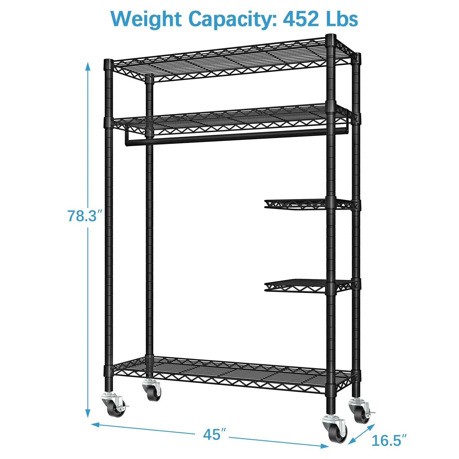 VIPEK V11S Rolling Garment Rack