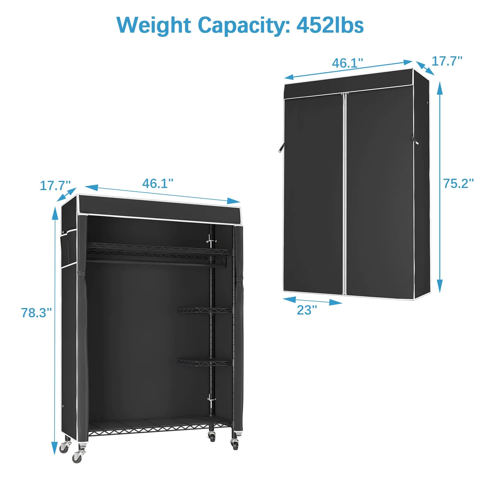 VIPEK V11S Rolling Garment Rack