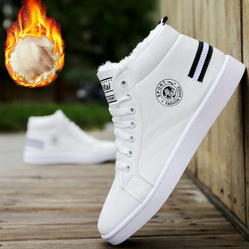 White Leather Shoes/Comfortable Sneakers