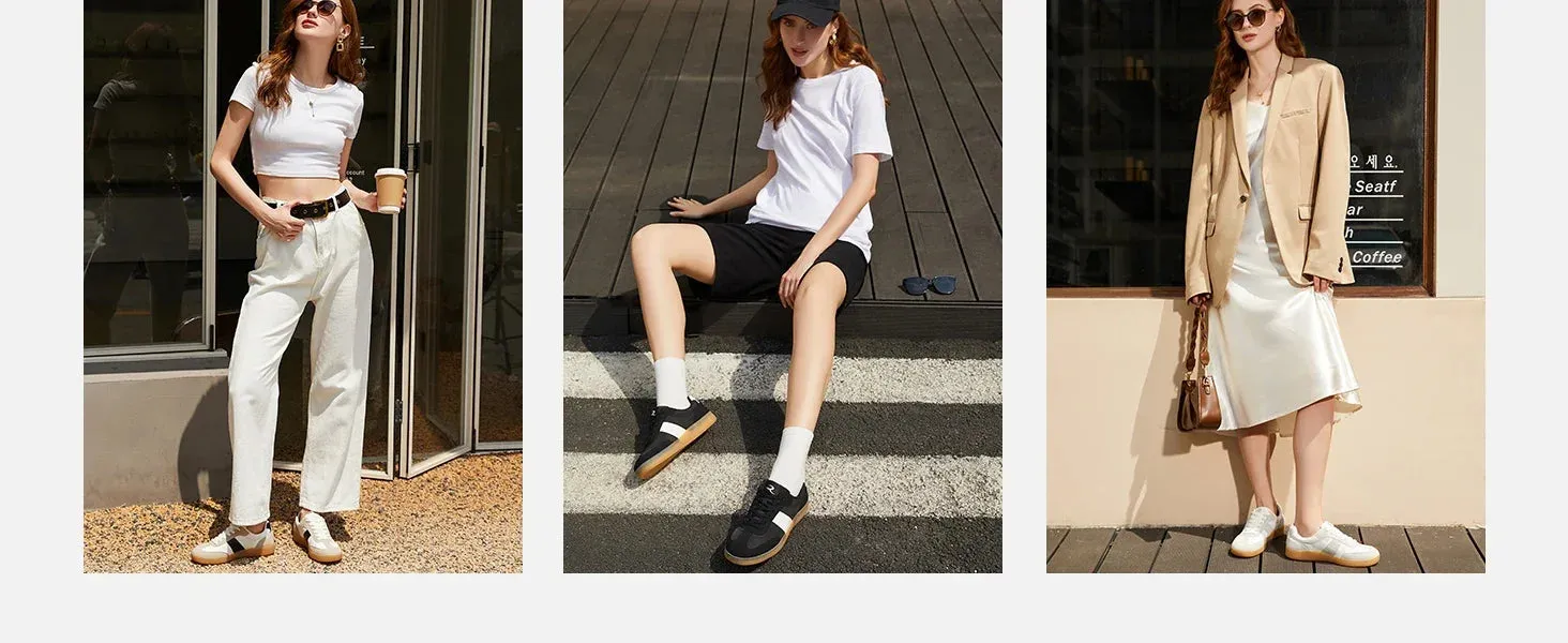 Women's Fashion Sneakers Comfortable Walking Shoes Casual Lace-Up Non Slip Sneakers