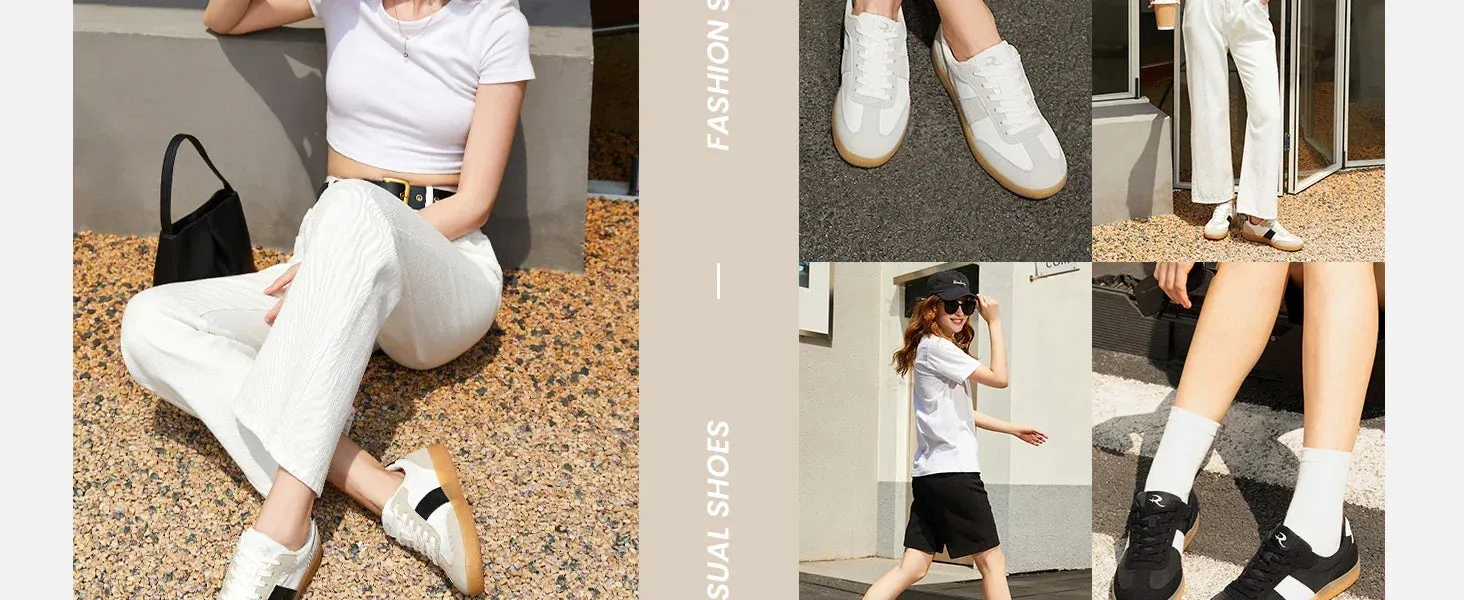 Women's Fashion Sneakers Comfortable Walking Shoes Casual Lace-Up Non Slip Sneakers