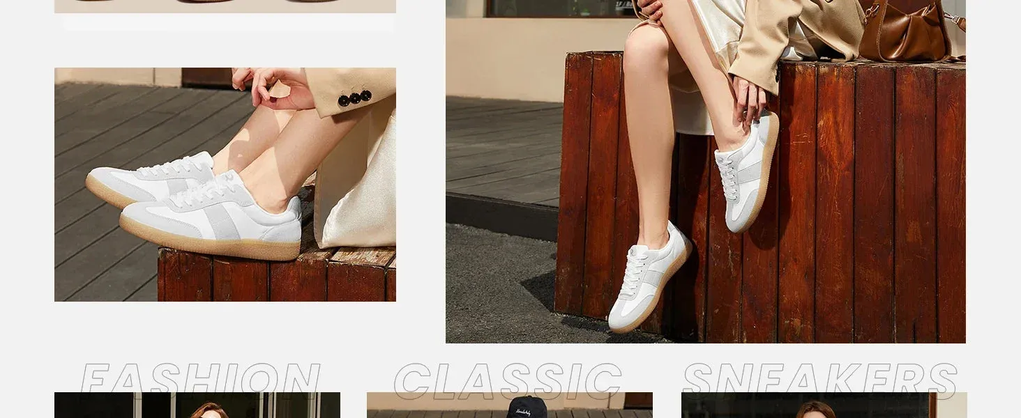 Women's Fashion Sneakers Comfortable Walking Shoes Casual Lace-Up Non Slip Sneakers