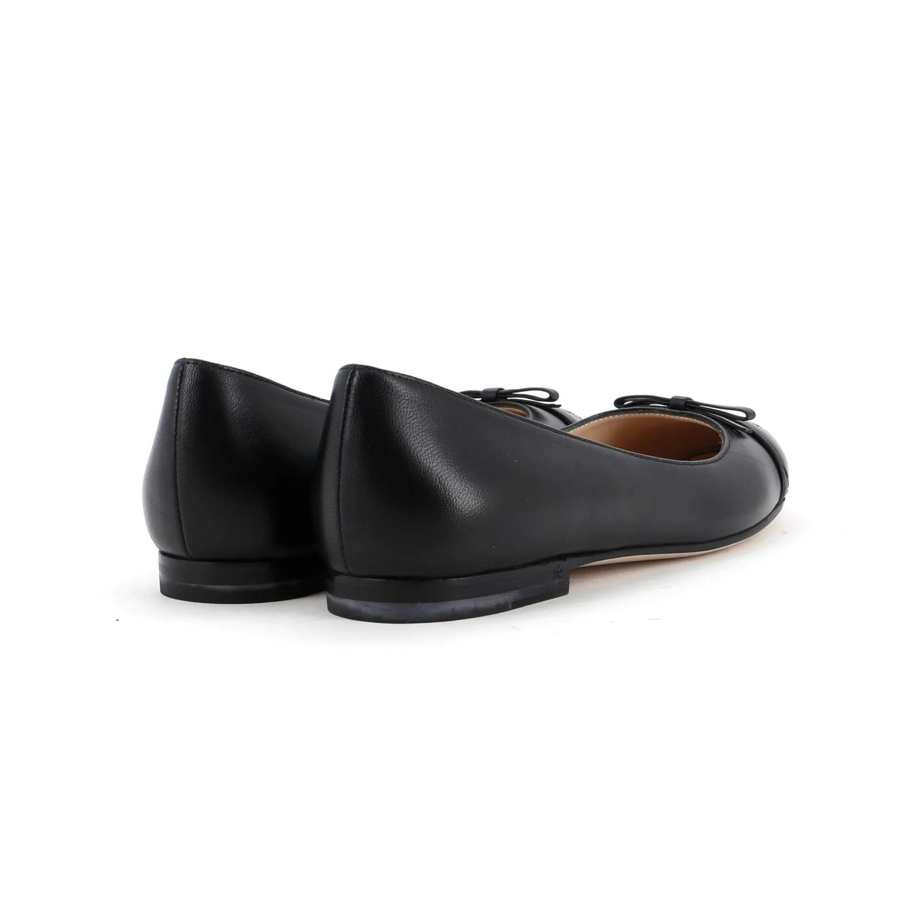 Women's GG Cap Toe Ballet Flats Leather with Matelasse Detail