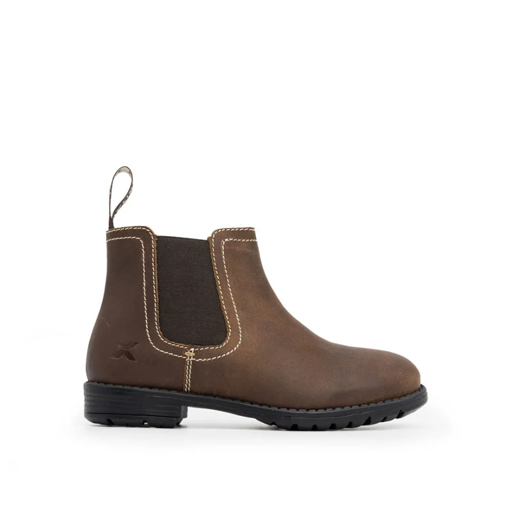 Xpert Heritage Farrier Junior Cheslea Boot Rustic Brown