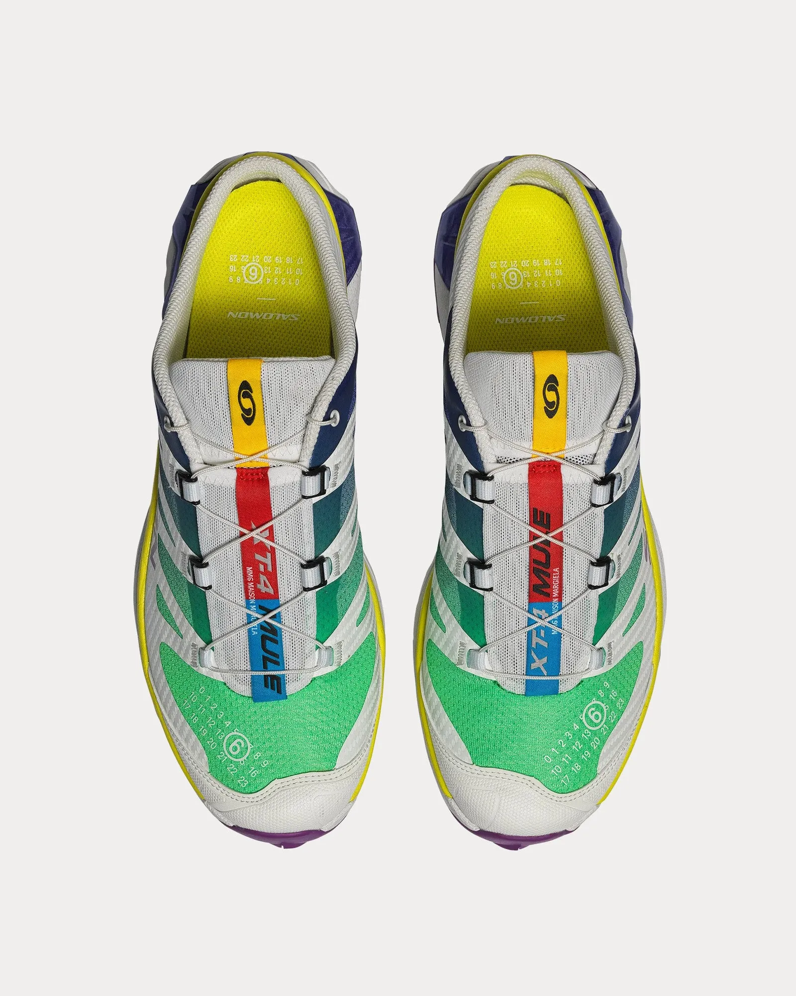 XT-4 Spectrum Blue / White / Spring Bouquet Mules
